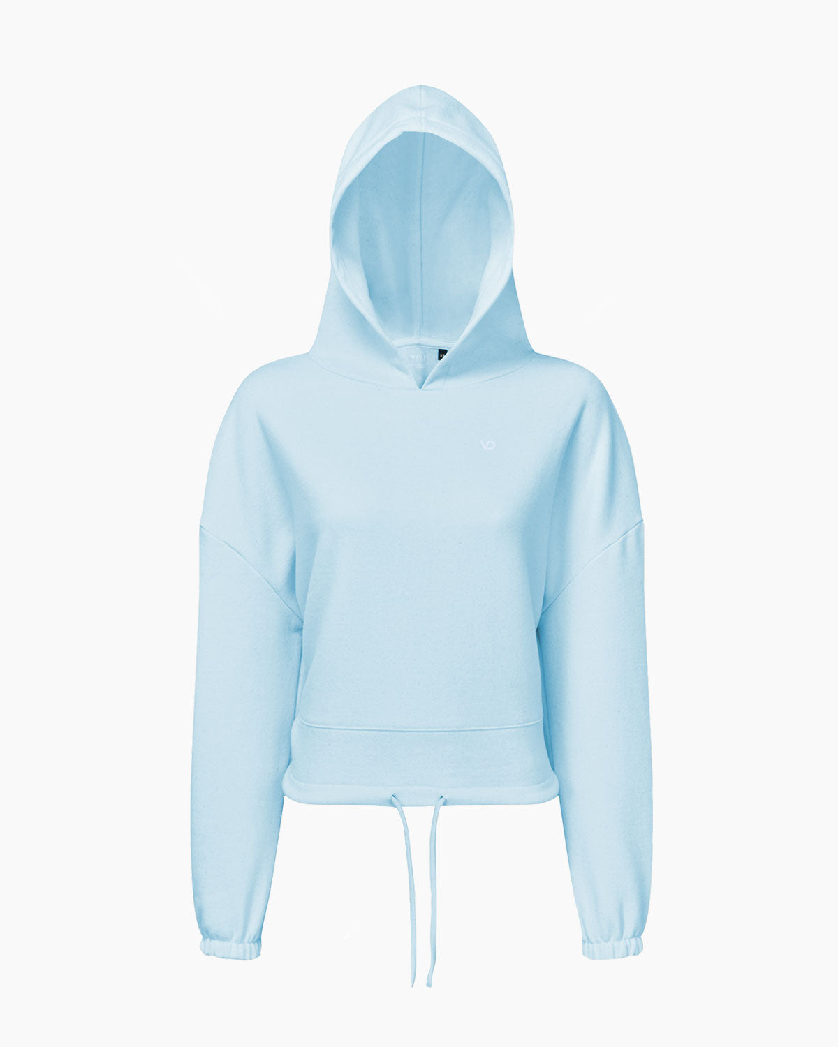 Übergroßer Damen Kapuzenpullover mit Kordelzug Sky Blue von V I V I D