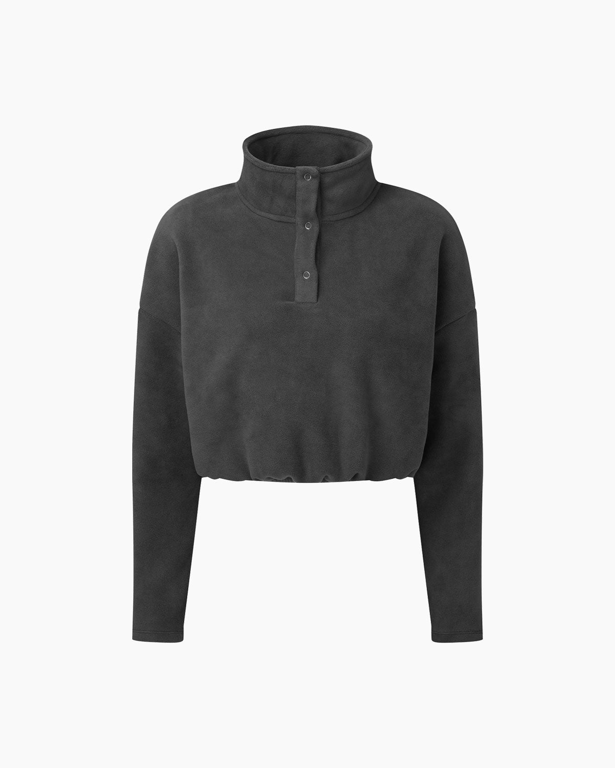 Bauchfreier Damen Fleece Pullover von V I V I D