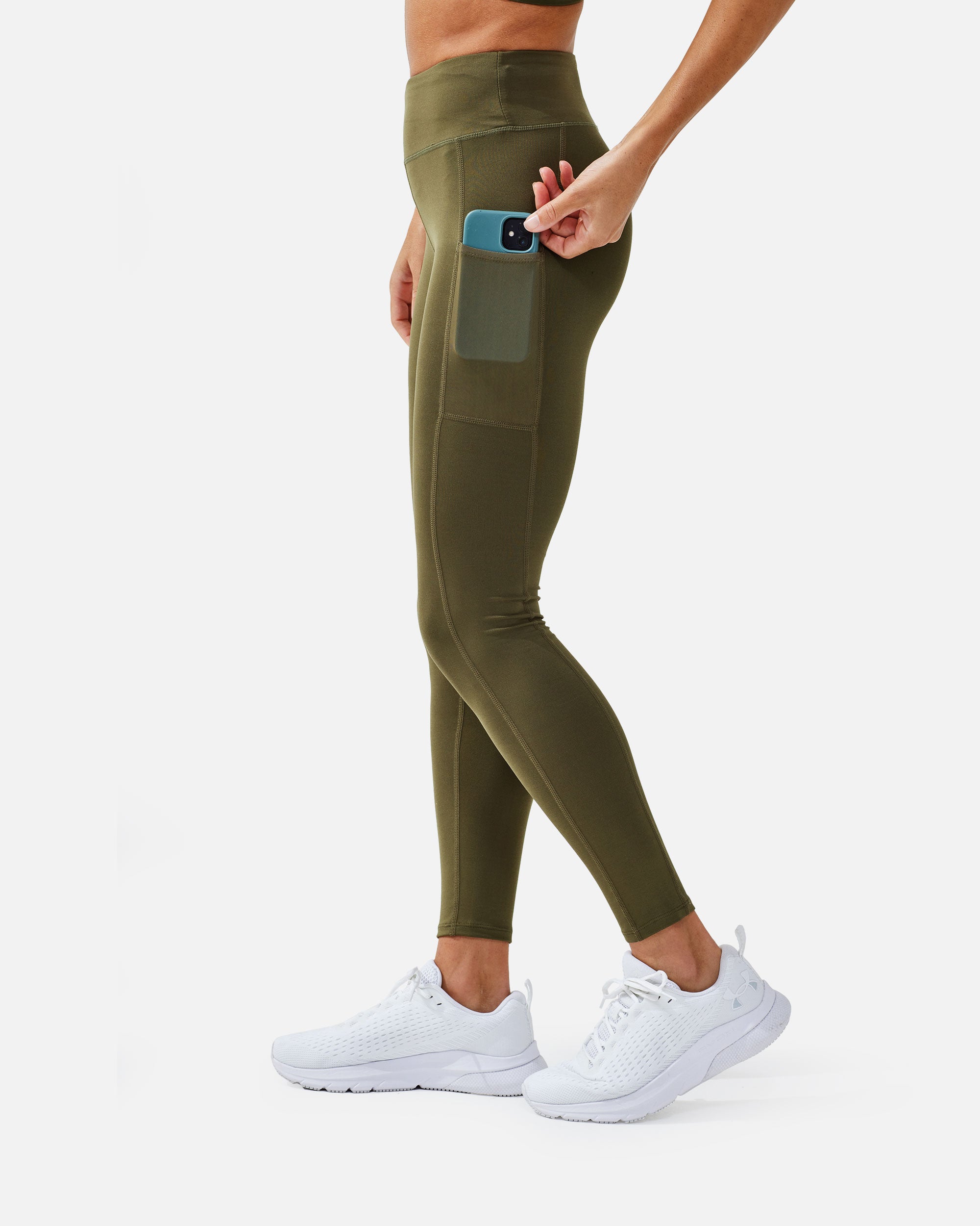Damen Kompressions Pocket Leggings