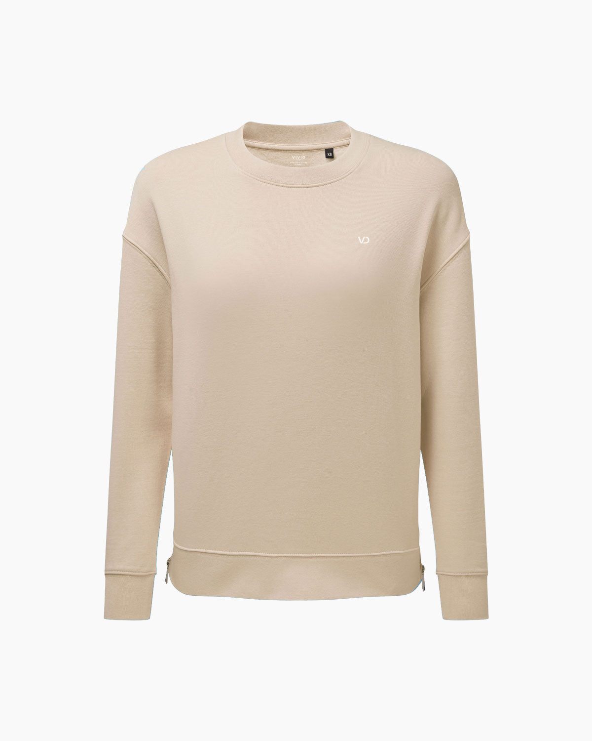 Damen Chill Zip Sweatshirt Nude von V I V I D