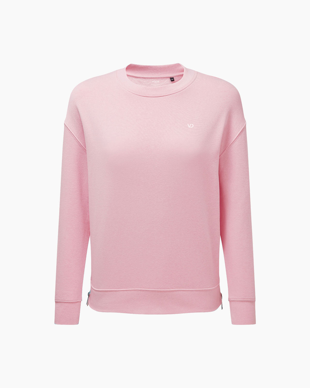 Damen Chill Zip Sweatshirt Light Pink von V I V I D