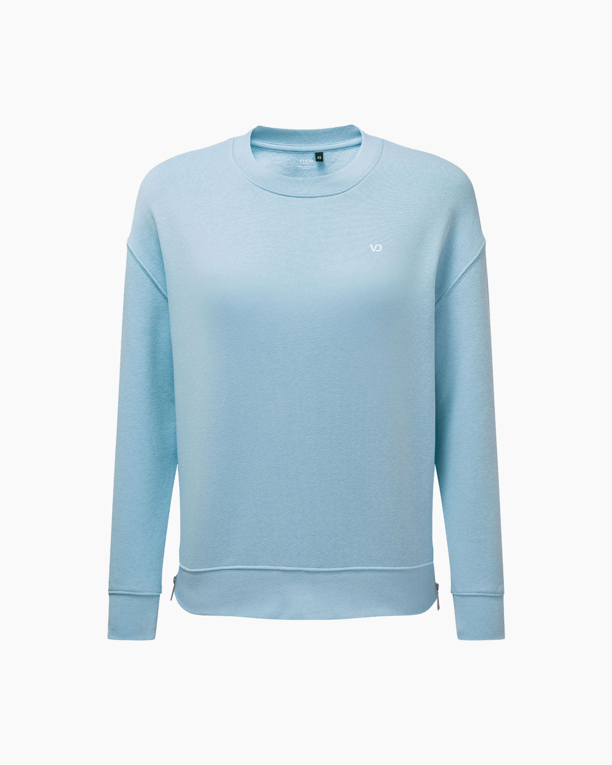 Damen Chill Zip Sweatshirt Sky Blue von V I V I D